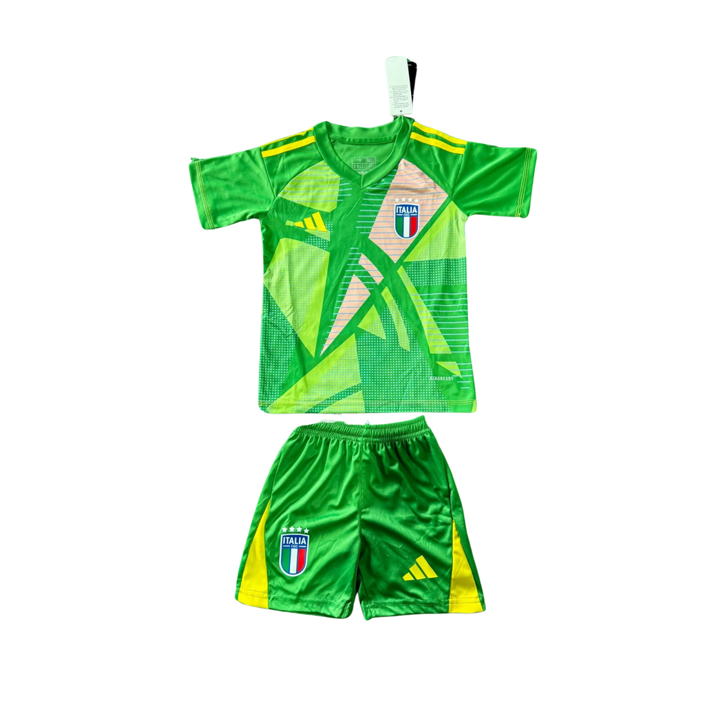 Completino Bambino Italia Portiere Maglia Verde 2024/2025
