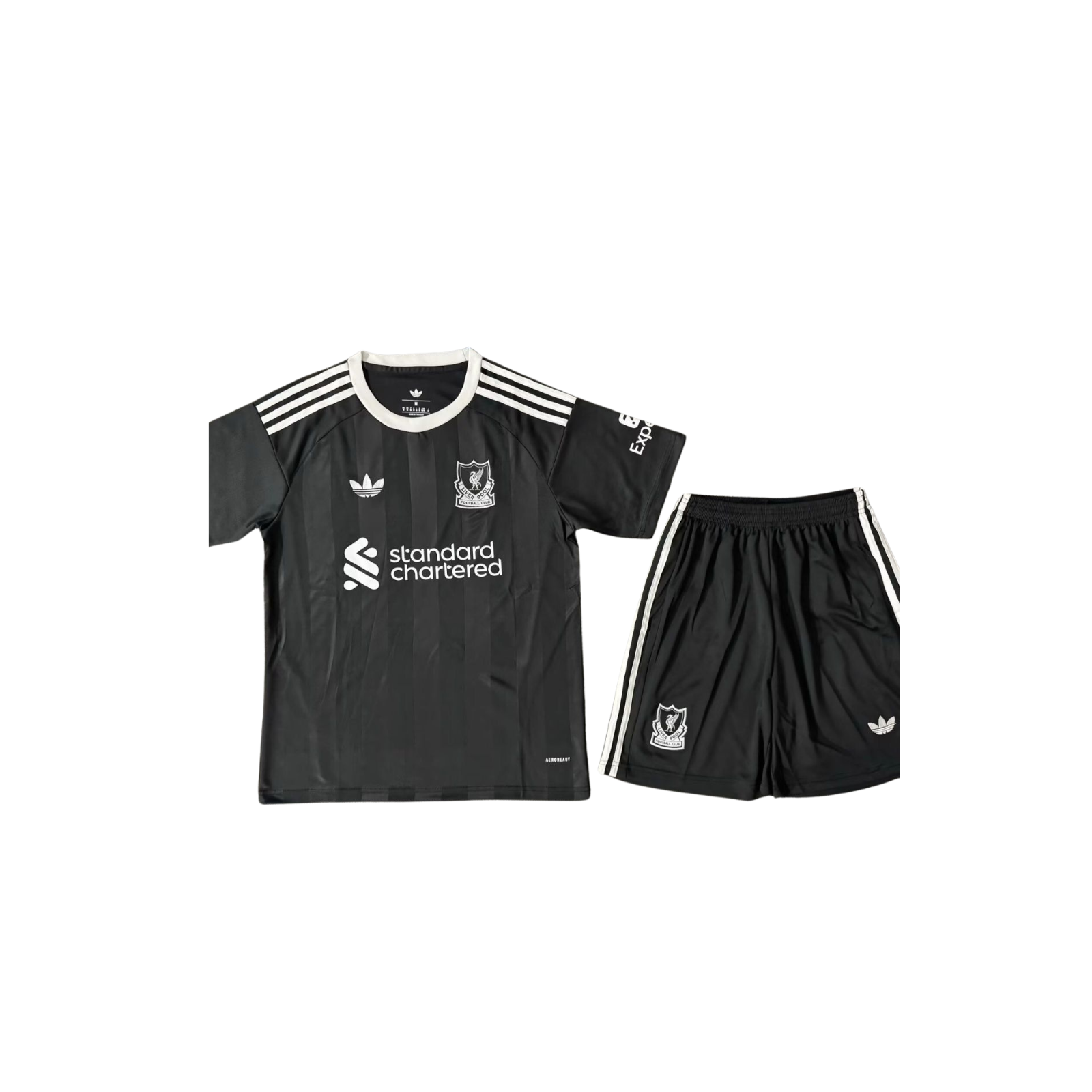 Completino Bambino Portiere Liverpool Maglia Nera 2025/26