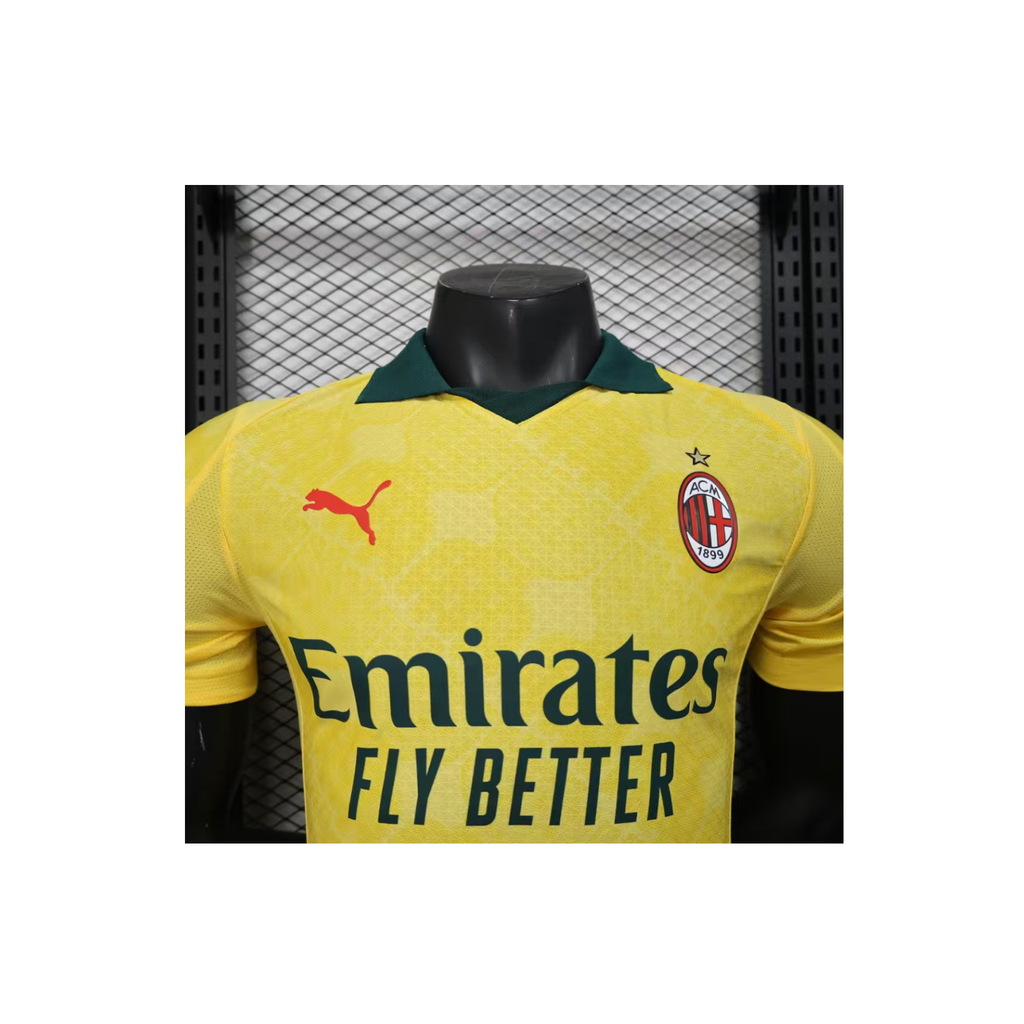 Terza Maglia Milan Gialla 2025/26 - Player Version