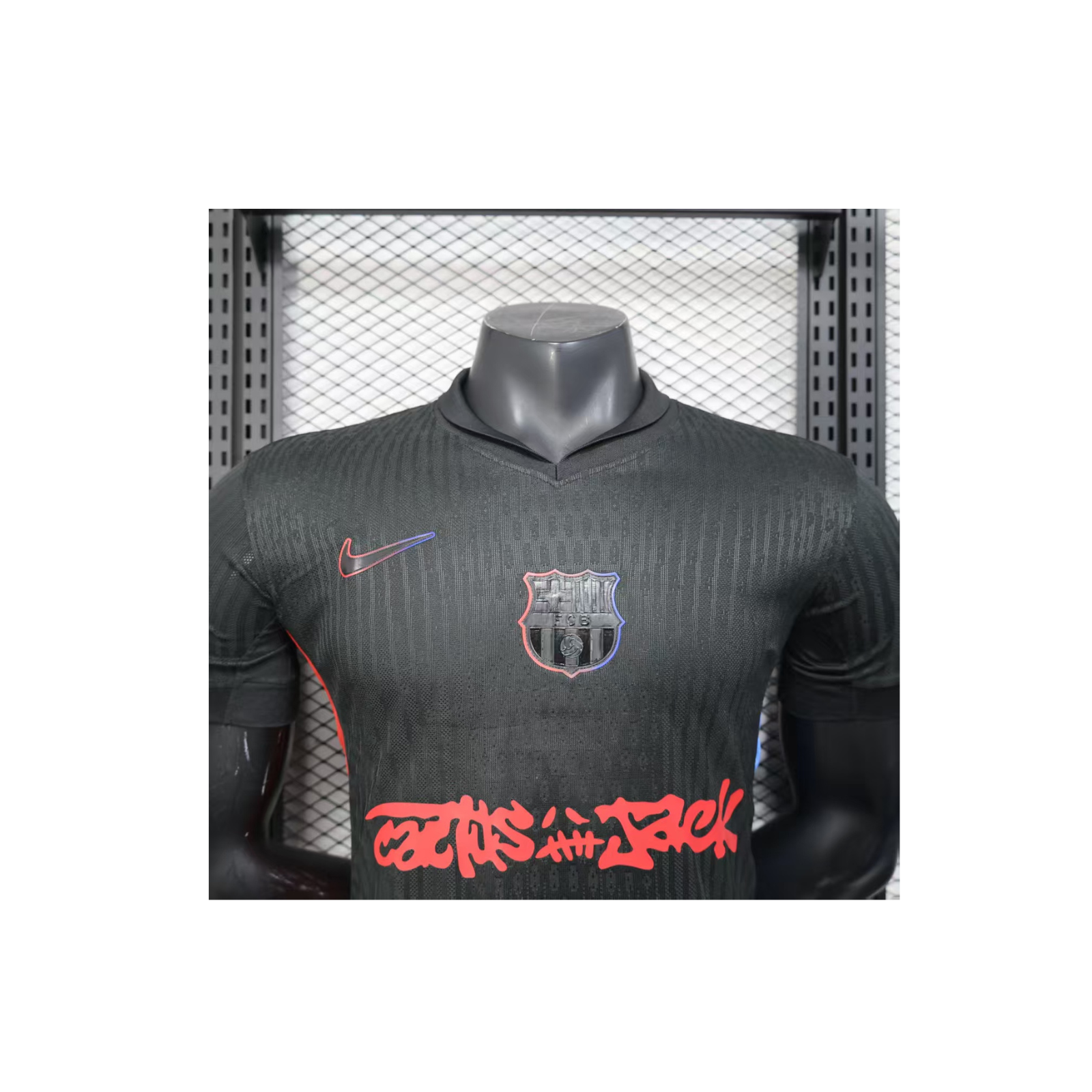 Maglia Barcellona x Travis Scott Black 2025/26 - Player Version