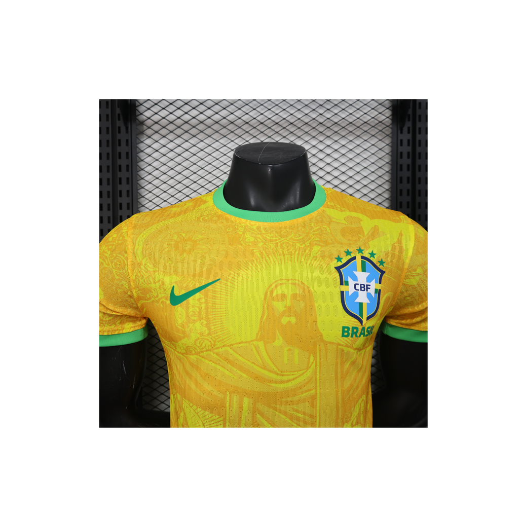 Maglia Brasile Special Edition Redentore Gialla 2025/26 - Player Version