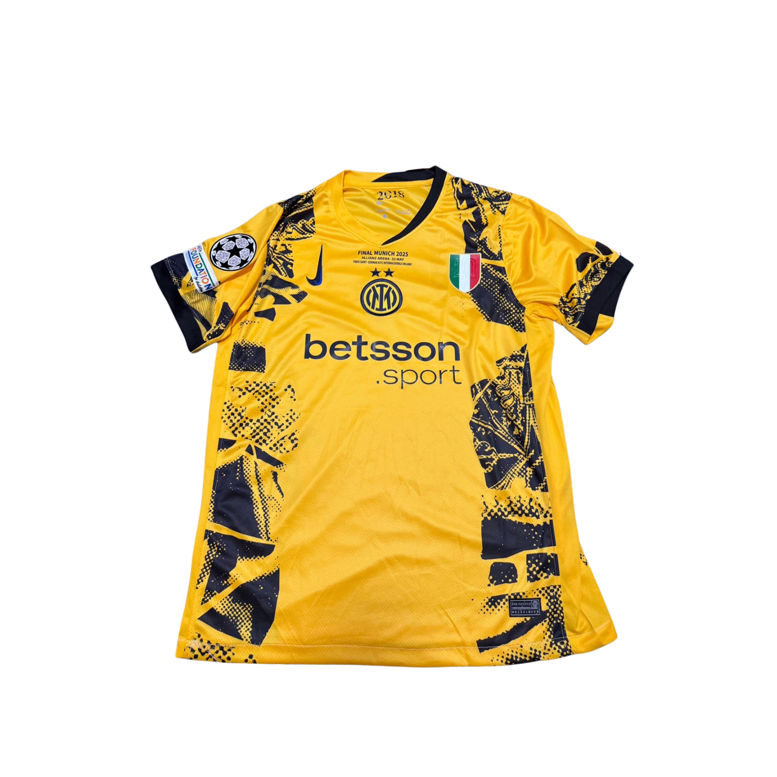 Maglia Inter Finale Champions Monaco 2024/25 con Patch inclusa