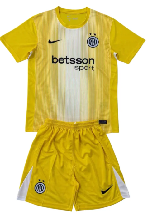 Completino Bambino Portiere Inter 2025/26 Giallo